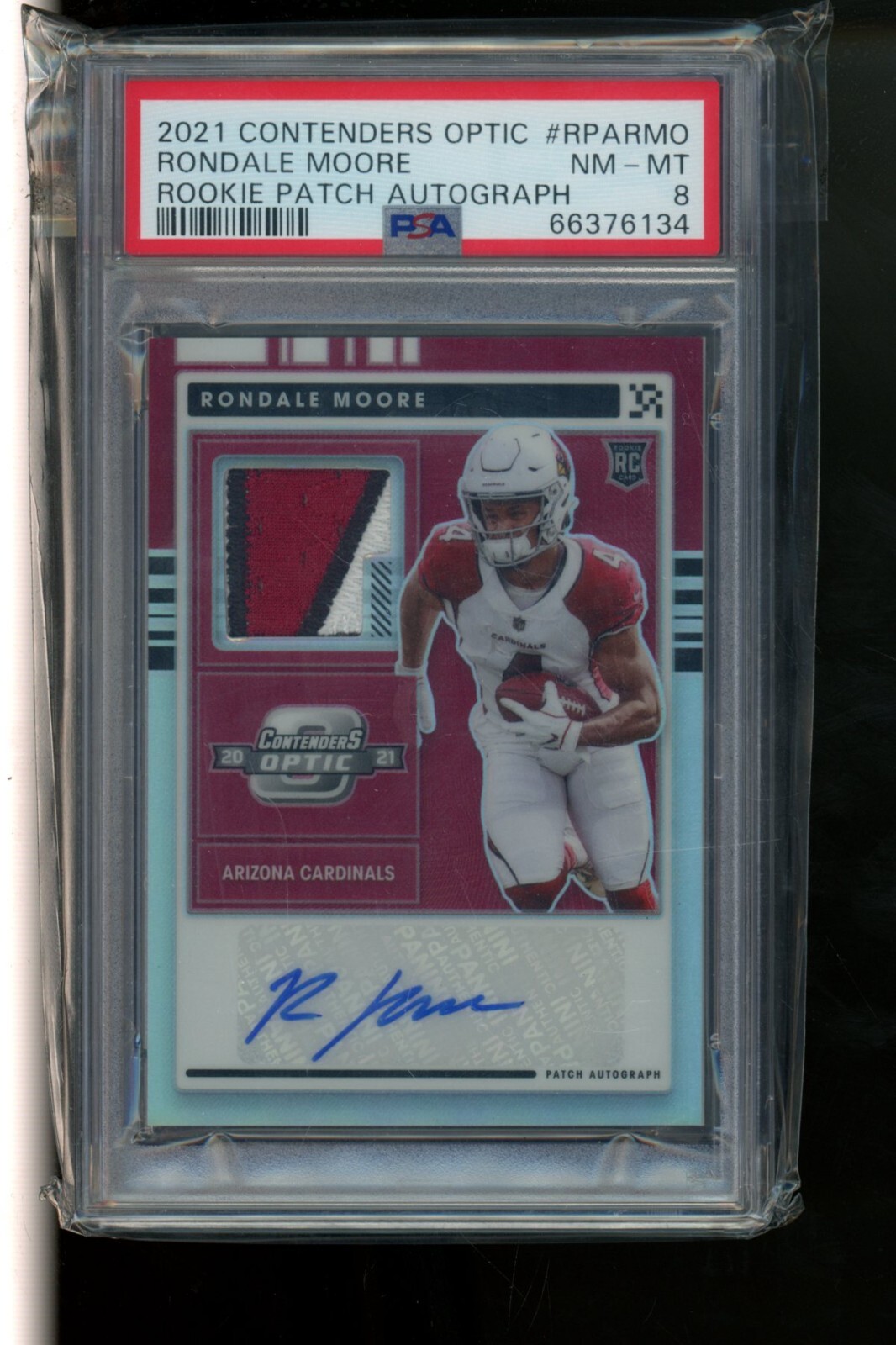 Rondale Moore Panini Contenders Optic Rookie Patch Autographs #RPARMO Base