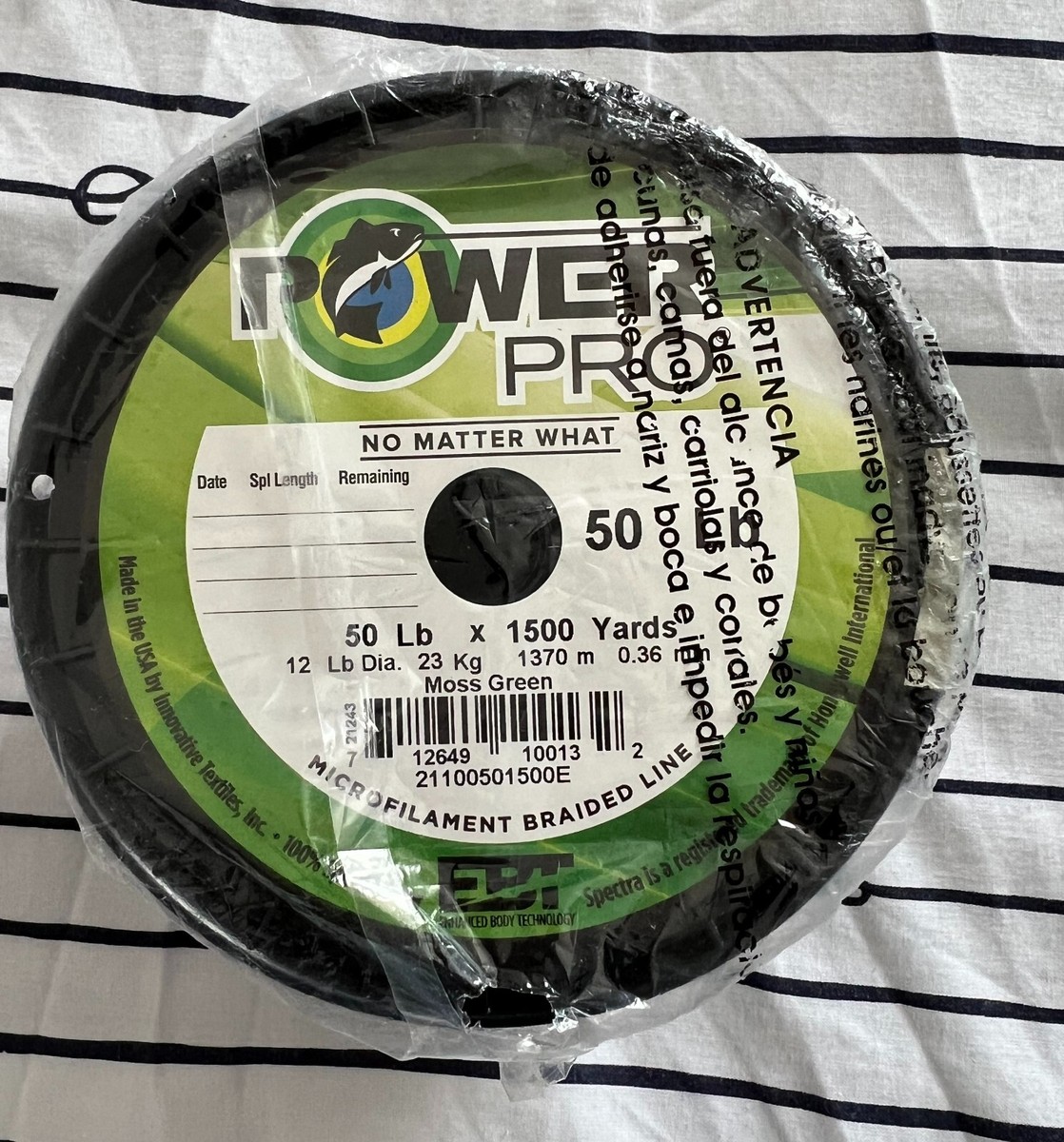 Power Pro Braid Ligne à Pêche Power Pro Spectra, Vert Mousse, 40