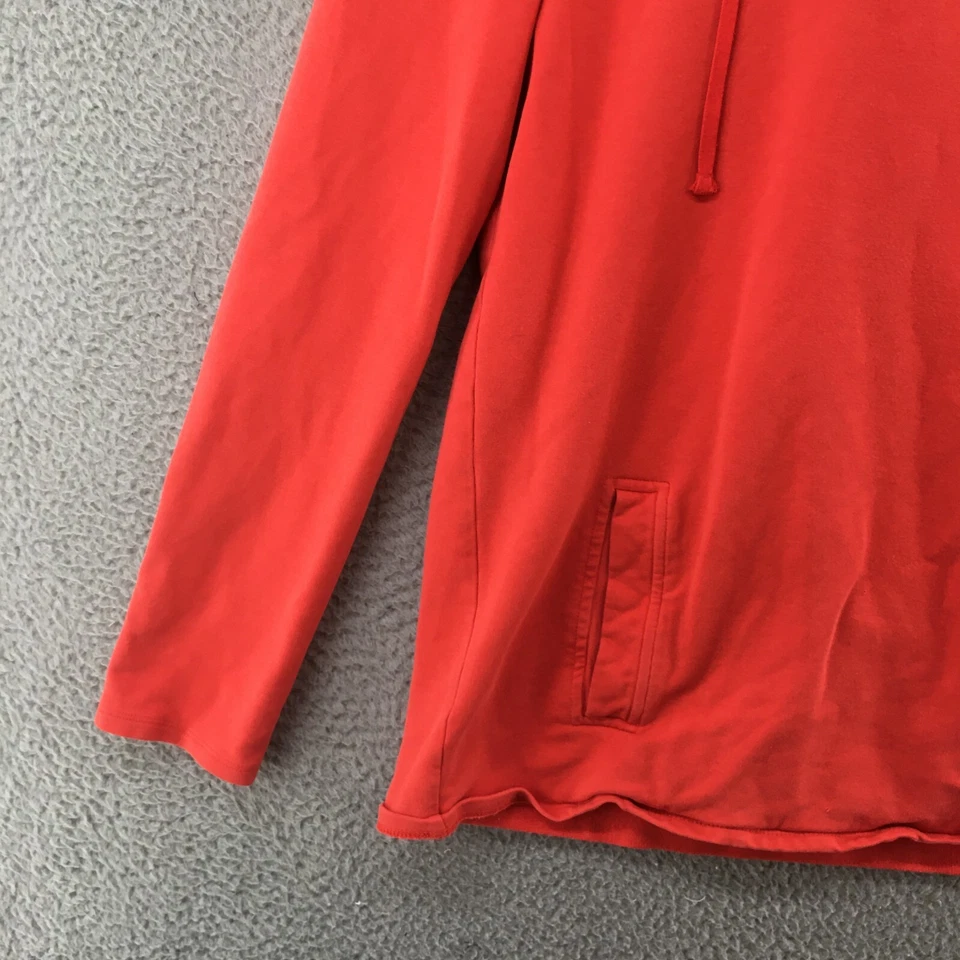 Sudadera con Capucha Talbots Para Mujer L Roja Mezcla de Algodón Manga Larga Pullover con Capucha Foto 3 de 4