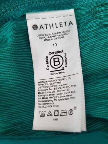 Athleta Damen Echo weite kurze Hose Größe 10 grün Reisen Freizeit bequem neu mit Etikett - Bild 20 von 21