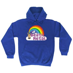 Sudadera con Capucha Arco Iris Unicornio Death Metal Punk rock música  pesada con Capucha Regalo De Cumpleaños | eBay