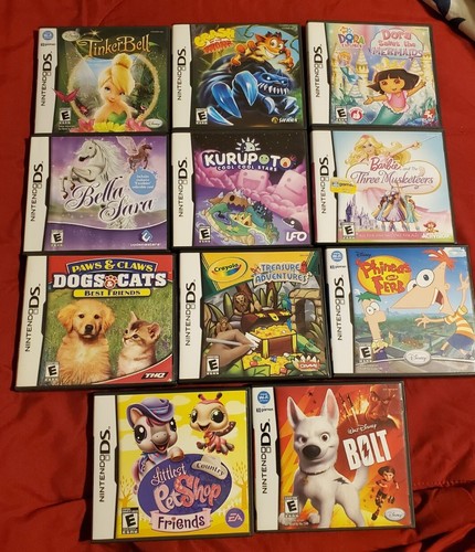 11 New AUTHENTIC Nintendo Branded Empty Replacement DS Cases + GBA Game Slot lot