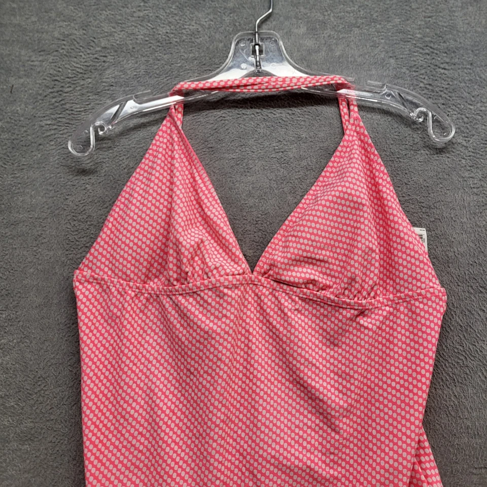 Traje de baño Old Navy para mujer 2XL rosa a lunares una pieza espalda abierta nuevo con etiquetas Foto 4 de 4