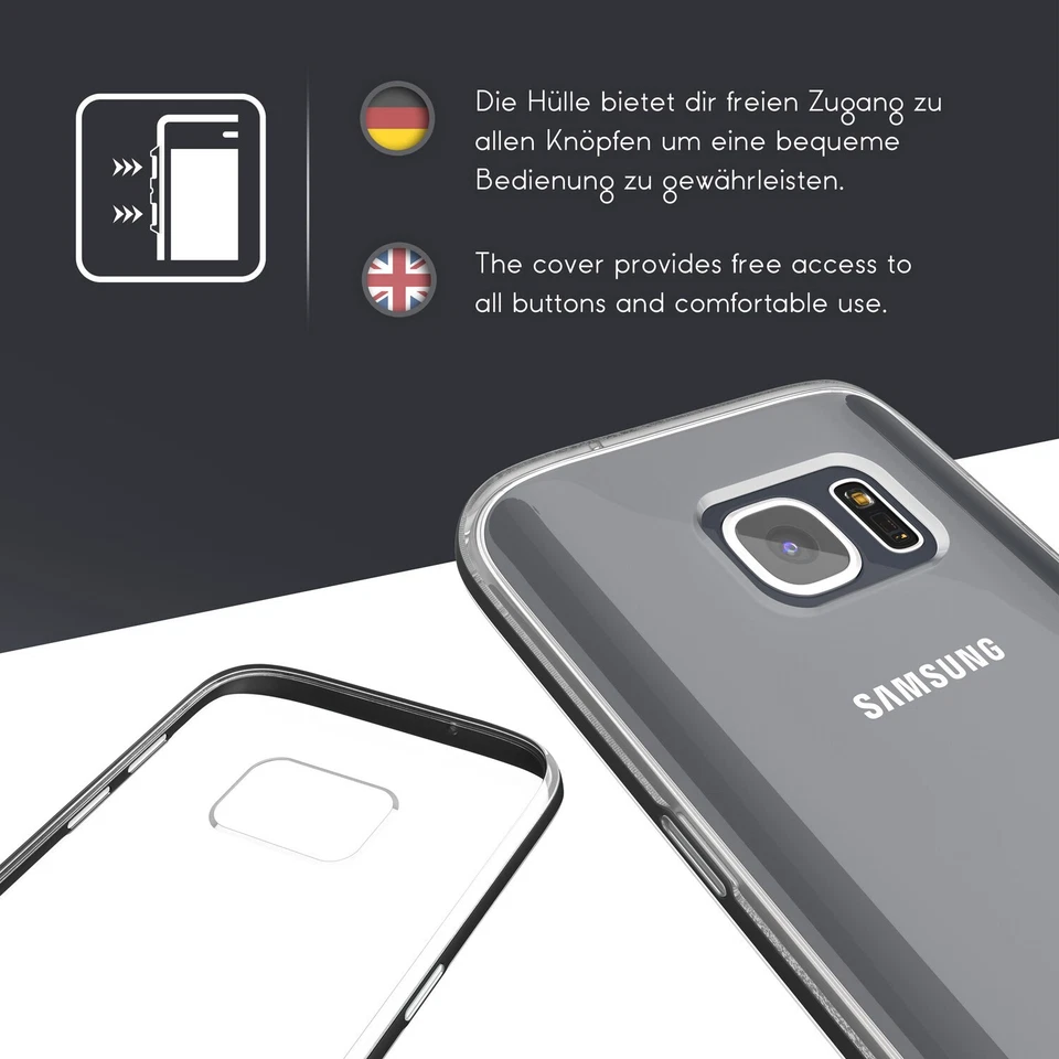 Urcover® Custodia Smartphone Protezione Fotocamera | Bumper Vetro Protettivo - Immagine 4 di 4