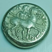 UNRESEARCHED ANCIENT GREEK AR SILVER TETRADRACHM COIN 24.4 G