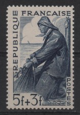 France 1949 : N° 824 MARIN PÊCHEUR  (SÉRIE DES MÉTIERS)  NEUF** LUXE