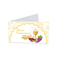 BIGLIETTINI  PRIMA COMUNIONE  CONFEZIONE 25 PZ. FESTE E PARTY