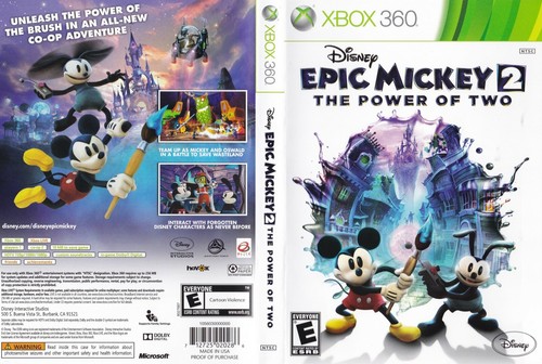 Disney Epic Mickey 2: The Power of Two (Microsoft Xbox 360, 2012) *COMPLETE* - Picture 2 of 2