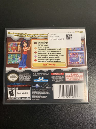 Cake Mania 2 (Nintendo DS, 2008) - Picture 3 of 3