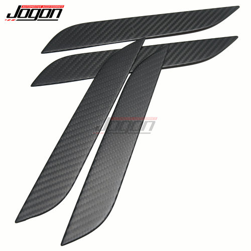 For Tesla Model S 2014 2015 2016 2017 2018-21 Carbon Side Door Handle Decor Trim - Picture 9 of 10