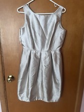 White House Black Market Sz. 6 Light Gold Cocktail Dress