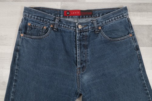 Mens Levi's 501 Vintage BIG E Straight Blue Jeans W34 L30 Made In USA 552 Button - Picture 1 of 16