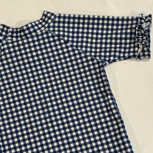 RuffleButts Navy Blue White Gingham Two-Piece Swimsuit Toddler Girl 2T - Picture 8 of 22