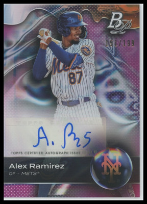2023 Bowman Platinum #TOP-18 Alex Ramirez Top Prospects Autographs