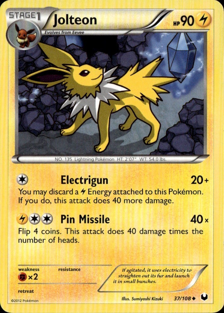 Jolteon Uncommon Dark Explorers 37/108 LP