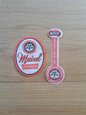   Bieretiketten Brauerei Gebr. Maisel Ansbach   HH 