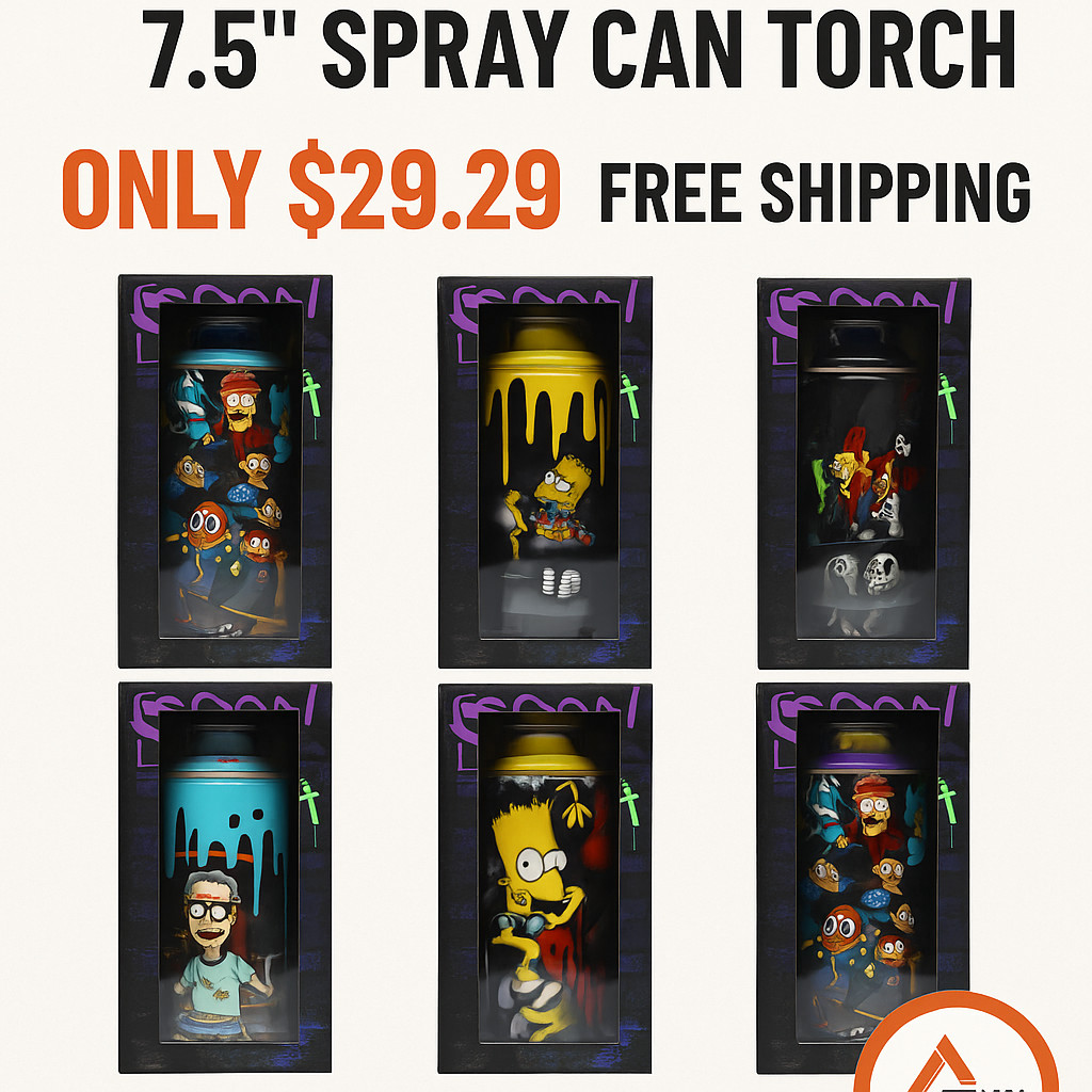 TECHNO  7.5" SPRAY CAN TORCH-COUNT-1