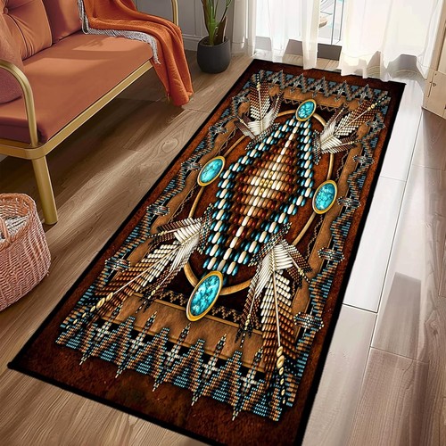 Southwestern Runner Rug 2x6,Rustic South Western Aztec Tribal Native ...