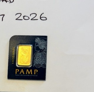 PAMP 1g Gold Bar Lady Fortuna 24K Fine