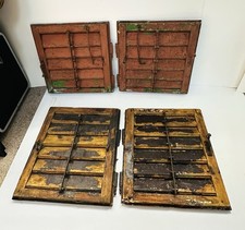 Vintage Wooden Window Shutters x4 - European Vintage