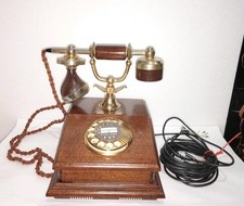 Retro Vintage  Tasten Telefon Telekom Strega  Wandtelefon in  Schwarz