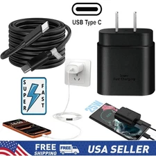 25W Super Fast Wall Charger Type-C Cable For iPhone 17/16/15/14/13/12/11/Pro Max