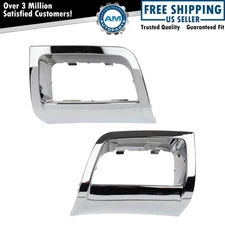 Fog Light Bezel Set Driver & Passenger Side Fits 2006-2009 Chevrolet Trailblazer