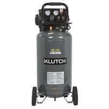 Klutch 20-Gallon Air Compressor, 2 HP, 120 Volts, 175 PSI