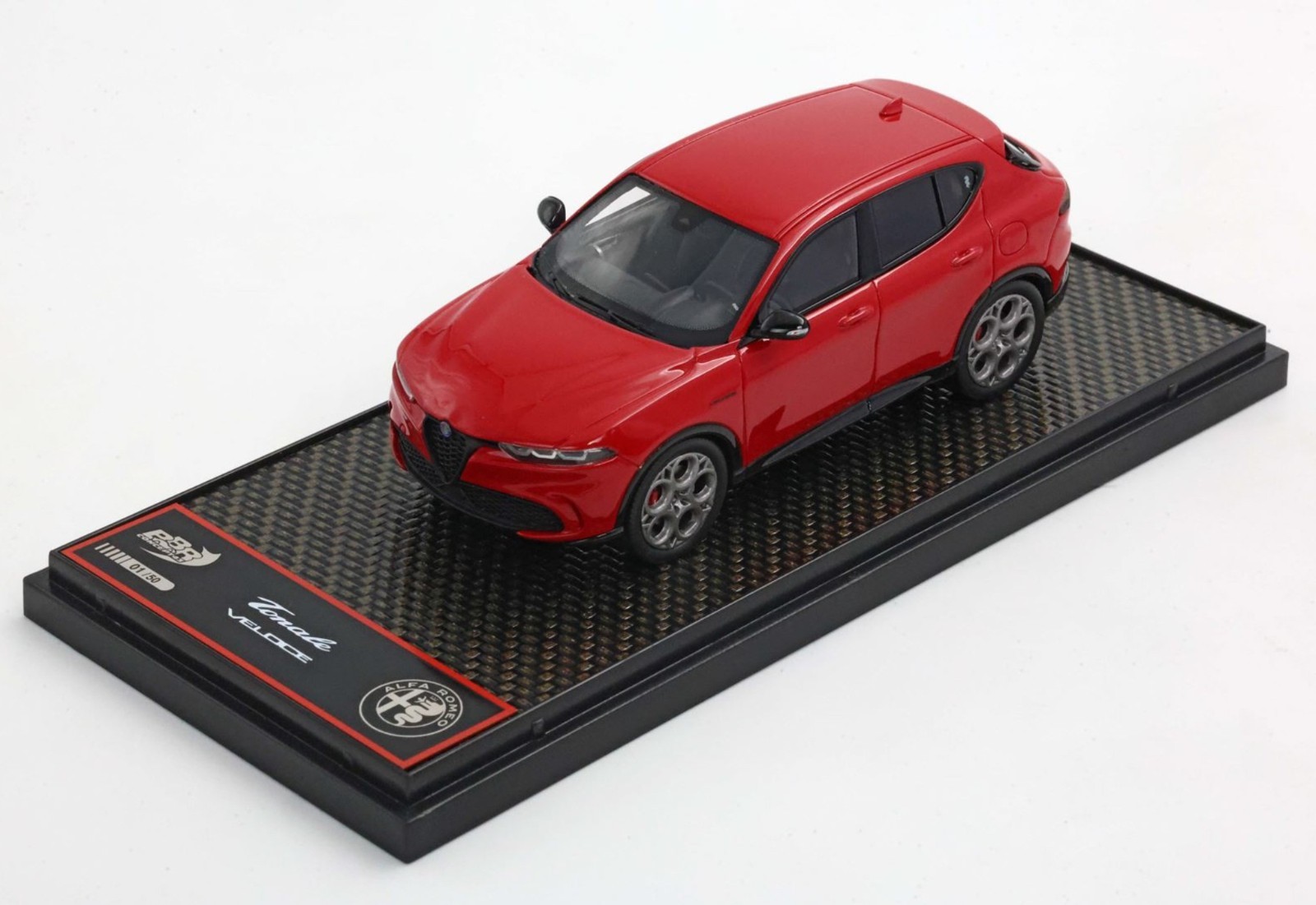 BBR Alfa Romeo Tonale Veloce Rosso 1/43 vitrine de luxe pour collectionneur