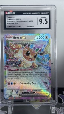 2025 Pokémon ENG - Prismatic Evolutions | Eevee ex #075 | STAMPED