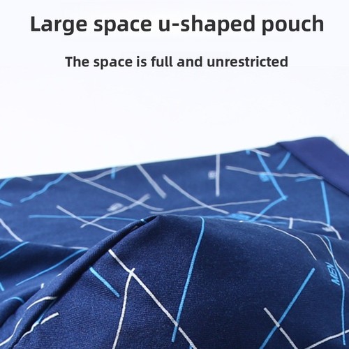 Mid Waist Men's Boxer Briefs Seamless Printed Panties Shorts Underpants Boys - Picture 5 of 16