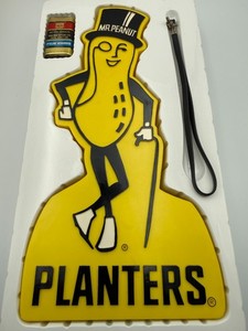 Vintage 1970s Planters Mr. Peanut AM Transistor Radio/Box/Original Battery