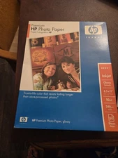 HP Premium Glossy Photo Paper 50 Sheets 8.5 x 11 inkjet Printers