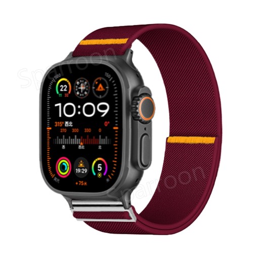 NEW Elastic Nylon Loop Strap Band For Apple Watch Series 10 9 8 7 6 5 Ultra 2 SE - Picture 87 of 107