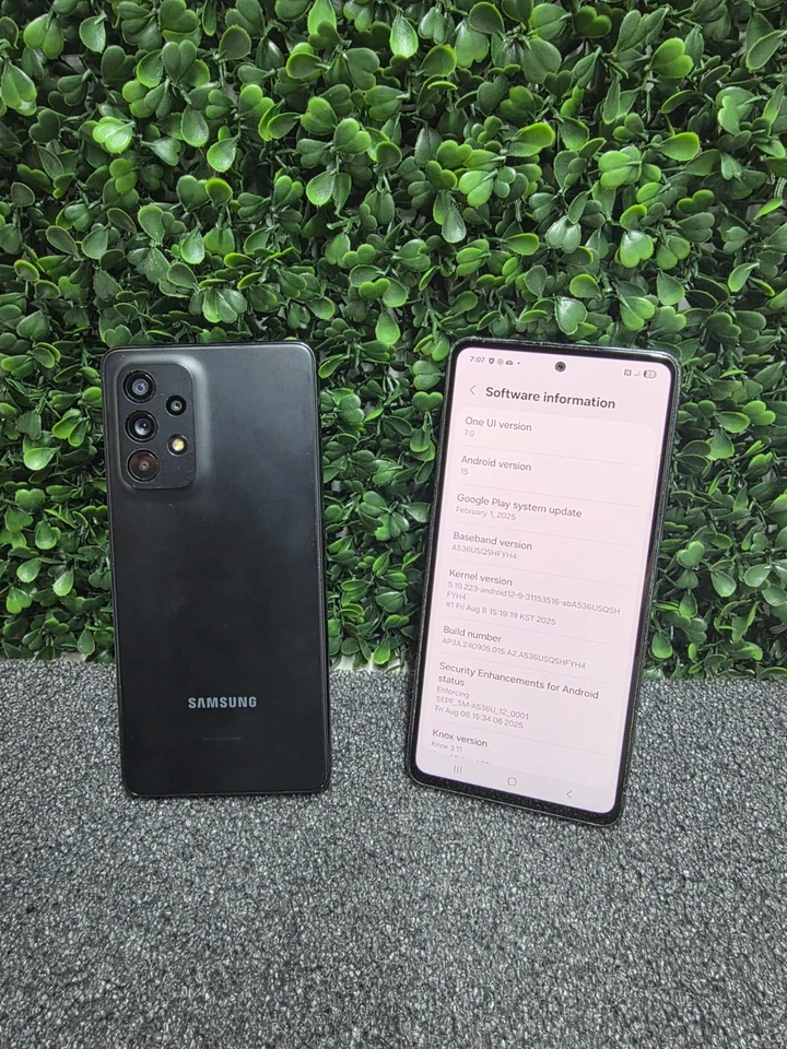 Samsung Galaxy A53 5G – 128GB – Black – SM-A536 – Factory Unlocked – Used - Image 2 of 4