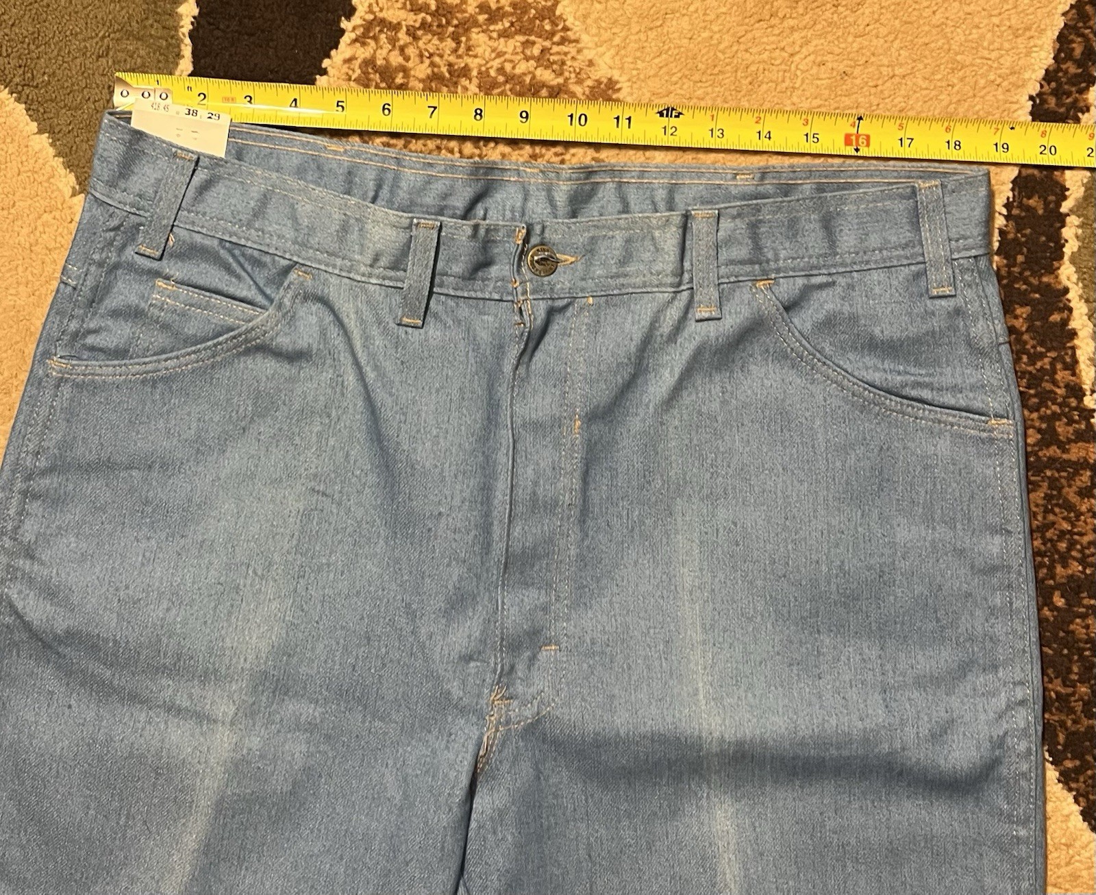 Wrangler Saddle King Western Stretch Denim Jeans USA Made Size 38x29 Men's thumbnail 6