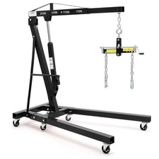2 Ton Folding Hydraulic Engine Hoist With Load Leveler 4400 Lbs Cherry Picker 2 Ton Folding Hydraulic Engine Hoist With Load Leveler 4400 Lbs Cherry Picker