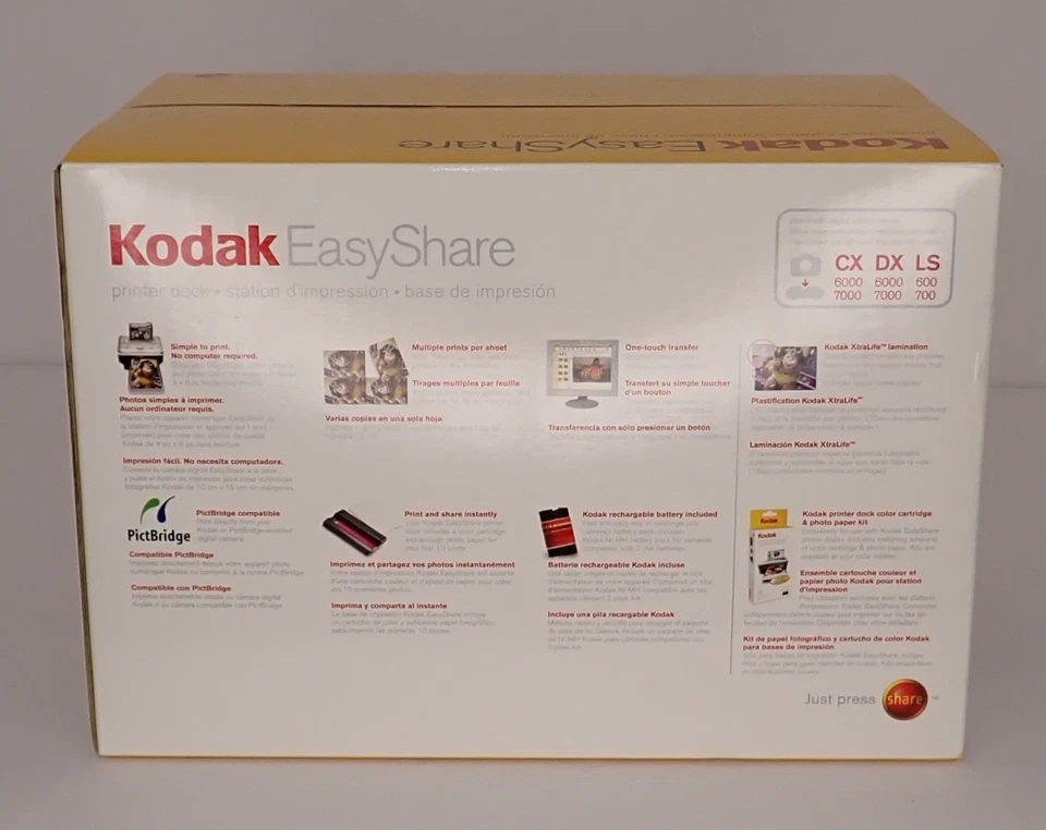 NEW Kodak EasyShare Printer Dock Plus for CX 6000 7000 DX 6000 7000 LS 600 700 - Image 2 of 4