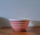 Vintage Pyrex Pink Stripes Mixing Bowl #402 1.5 QT Pink Bar Stripe