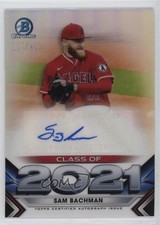 2021 Bowman Draft Class of 2021 205/250 Sam Bachman #C21-SB Auto bp8