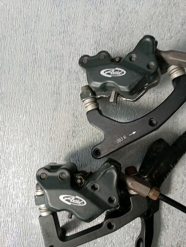 AVID CODE 5 DISC BRAKES HYDRAULIC FRONT AND REAR 203mm Disc MTB DH FREERIDE z429 - Picture 9 of 10