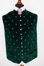 Gilet tradizionale Hammerschmid taglia 54 100% cotone verde ottime condizioni