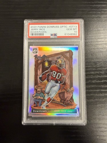 Jerry Rice #DT-13 2020 Panini Donruss Optic Downtown card