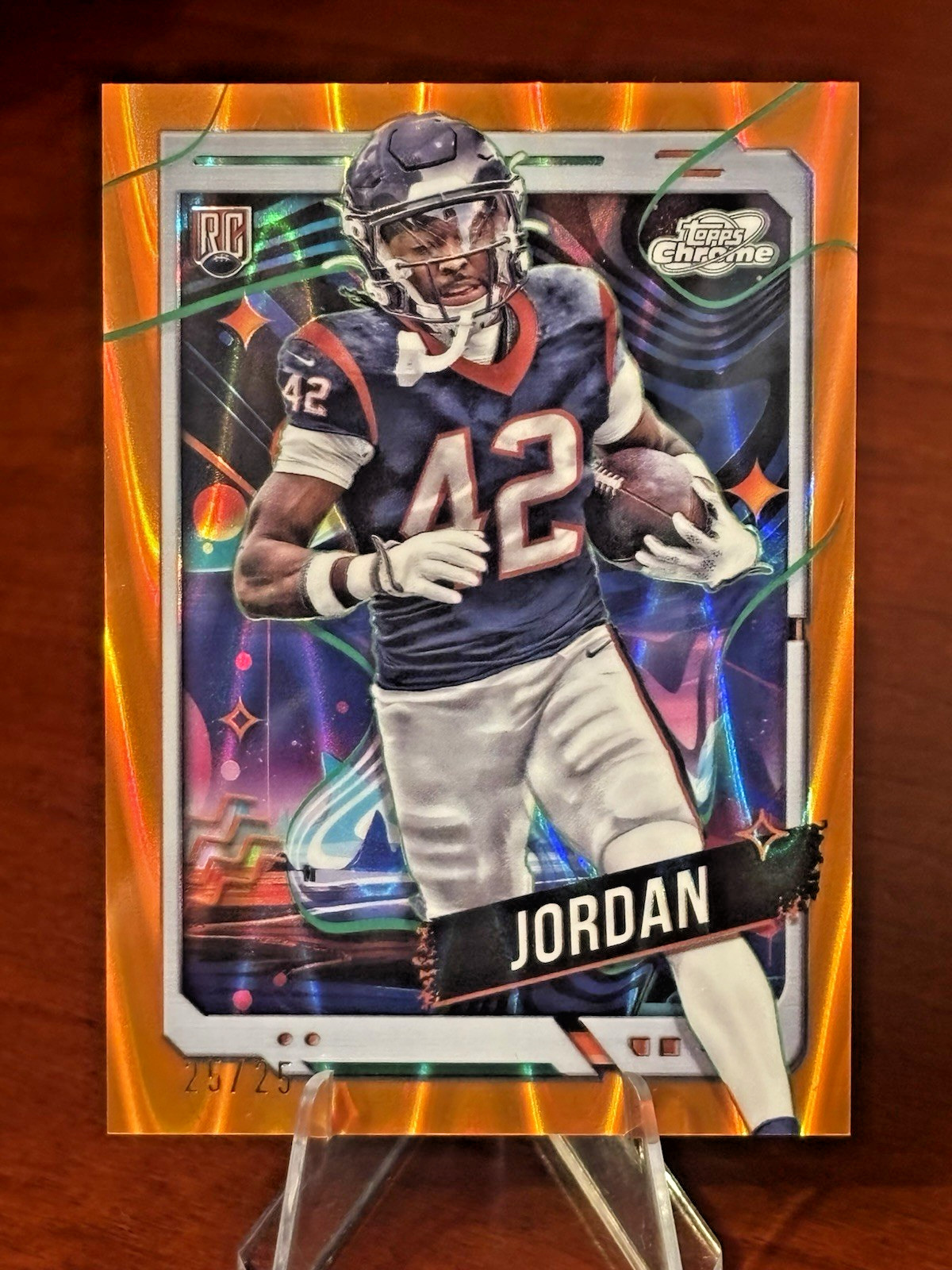 Jawhar Jordan Topps Cosmic Chrome #138 Orange Galactic