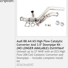 Ecs Tuning Audi B8 B8.5 A4a5 High Flow Cat