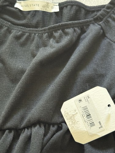 altar'd state Baby Doll Top With Long Sleeves Black Size S - Picture 4 of 8