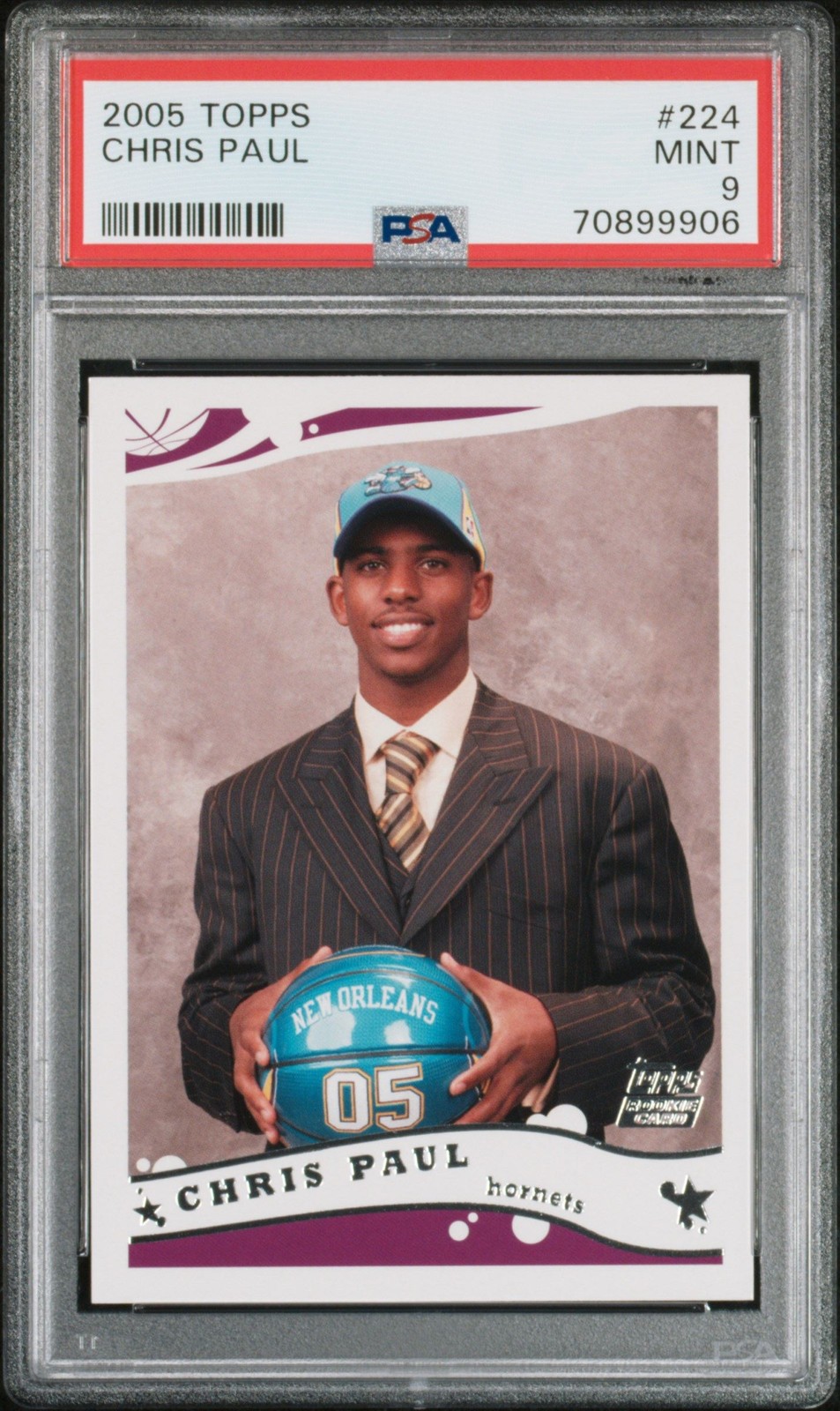 2005-06 Topps CHRIS PAUL RC PSA 9 #224