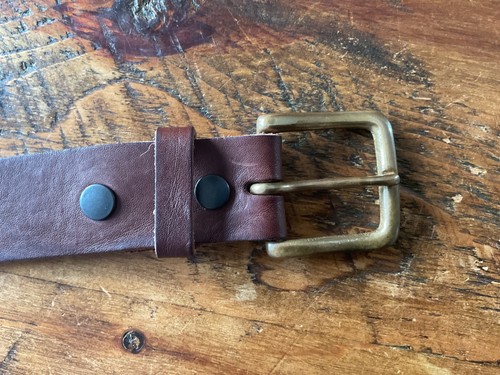 Village Leathers 38mm klassischer handgefertigter Ledergürtel - Made in London 3XL Taille  - Bild 2 von 9