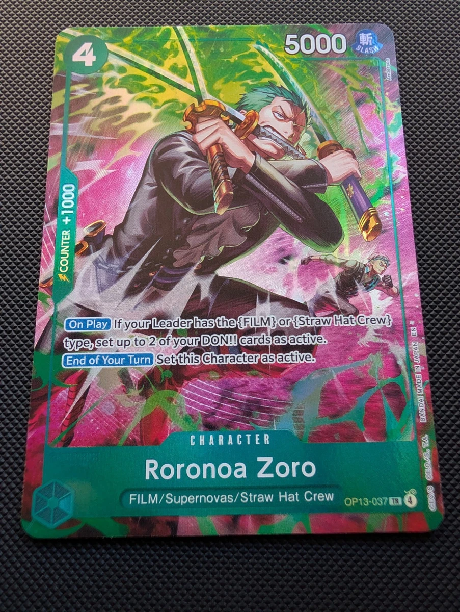 Roronoa Zoro OP13-037 Adventure on Kami's Island for sale | eBay