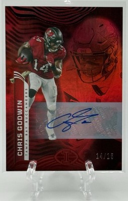 Chris Godwin 2022 Panini Illusions Trophy Collection Red Auto /15 Jersey # Match